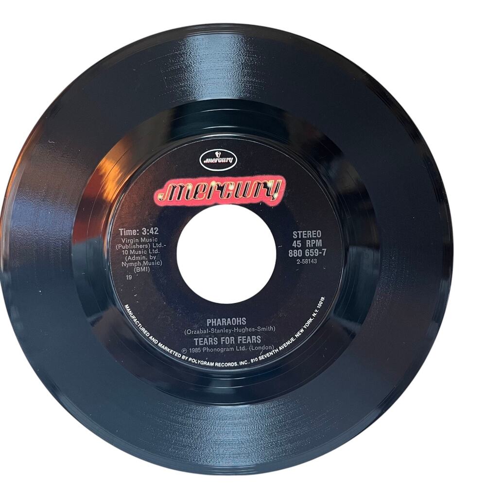 Tears for Fears / Everybody Wants To Rule The World / Pharaohs VINYL 45 Mercury